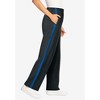 Woman Within Plus Size Petite Side-Stripe Cotton French Terry Capri - 4 of 4