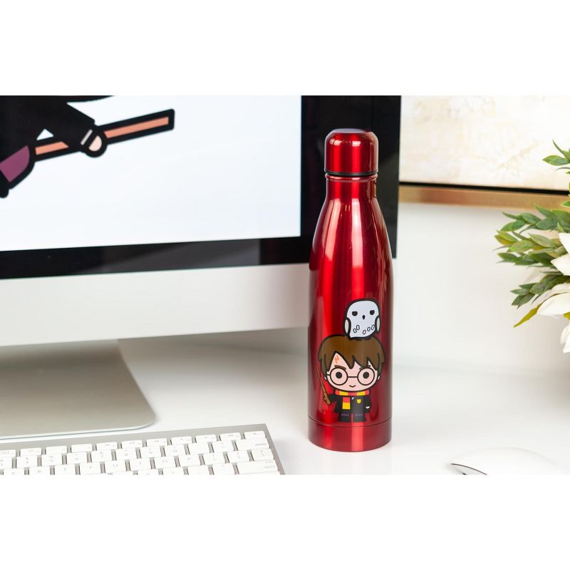 Seven20 Harry Potter & Hedwig Chibi Characters Aluminum Water Bottle | Holds 17 Ounces, 5 of 7