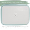 Elanze Designs Large 9x13 inch Stoneware Porcelain Baking Dish With Stainless Steel Rack, Ice Blue - 4 of 4