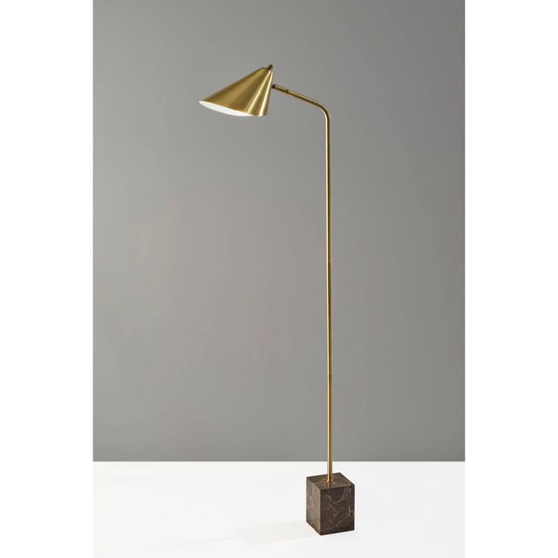 Hawthorne Floor Lamp Antique Brass - Adesso, 1 of 7