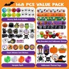 Joyfy 168 pcs Halloween Party Favors Set for Boys Girls, 24 Pack Goody Bags with Halloween Tags for Kids Trick or Treating,Birthday Party Supplies - 2 of 4