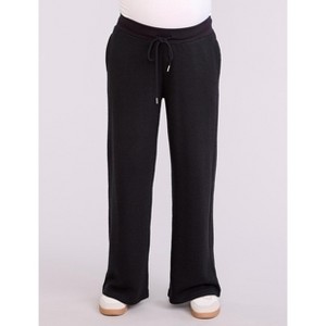 Women's Under the Belly Wide Leg Sweatpants | Motherhood Maternity - 1 of 4