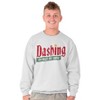Christmas Dashing Through The Snow Sweatshirt for Men or Women Brisco Brands - 4 of 4