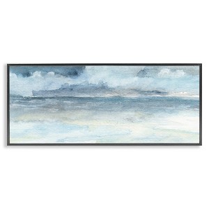 Stupell Industries Abstract Cloudy Ocean Waves Framed Giclee Art - 1 of 4