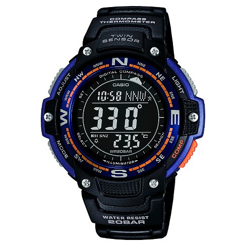 Men's Casio Digital Watch - Black/gold : Target