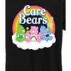 Women's - Care Bears - Trio Sitting On Clouds and Rainbow with Logo Short Sleeve Graphic T-Shirt - 2 of 4