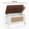 Toy Storage Chest with Safety Hinge - 350lb Capacity Wooden Trunk Bench for Playroom & Entryway - 3 of 4