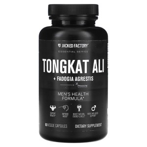 Jacked Factory Essential Series, Tongkat Ali + Fadogia Agrestis, 60 Veggie Capsules - 1 of 2