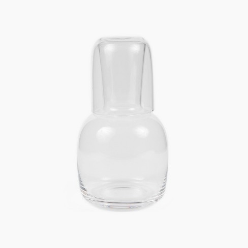 Ribbed Glass Carafe Clear - Threshold™