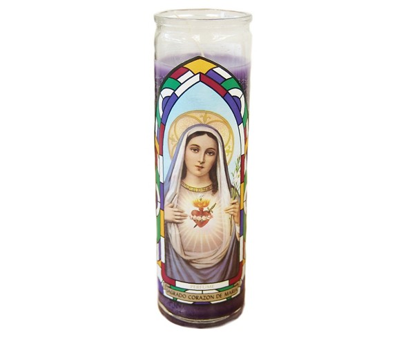 Jar Candle Sagrado Corazon De Maria Mauve - Continental Candle&#174;