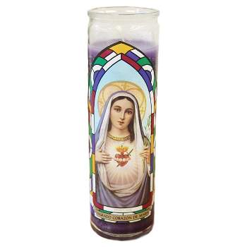 Jar Candle Sagrado Corazon De Maria Mauve - Continental Candle
