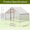 GustoWave Large Metal Chicken CoopWalk-in Poultry Cage - 2 of 4