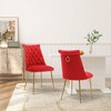 Clihome Velvet Dining Chairs Set of 2 - 3 of 4