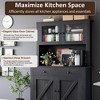63" Kitchen Pantry Cabinet with Drawers,Hutch Cabinet with Storage,Microwave Stand,Adjustable Shelves,Freestanding Tall Pantry Storage for Dining Room - 4 of 4
