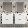 Whisen 24" Bathroom Storage Cabinet Wall-Mounted Bathroom Vanity with Ceramic Sink and 2 Drawers - 3 of 4