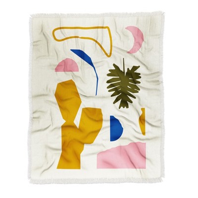 Grace Simple Garden Woven Throw Blanket - Deny Designs