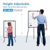 INFURNIC Whiteboard Easel Magnetic White Board Dry Erase Porbable Boards Height Adjustable with Stand for School Office Home, Black, 27.6"*1.57"*65.4" - 4 of 4