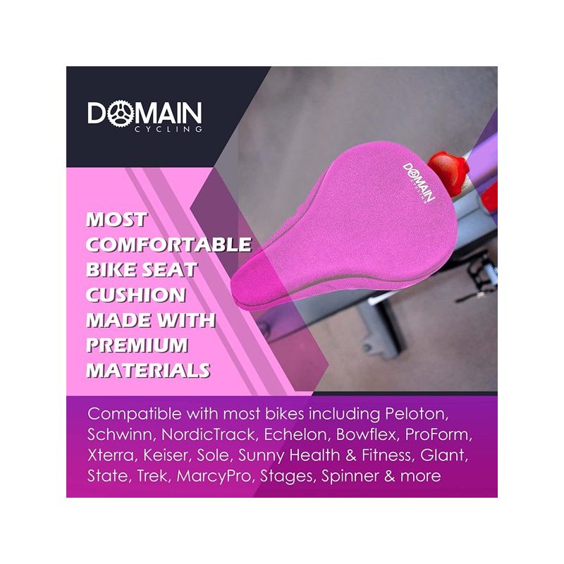 Domain Cycling Adult Gel Bike Seat Cushion, 2 of 5