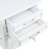 Breighton Home Sydney 2 Drawer End Table with Shelf in White - 4 of 4