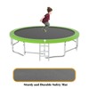 NAYSAYE Trampoline 15FT with Safety Net and Ladder for Kids and Adults Outdoor Recreation, Green, 179.92"*107.87"*197.02" - 3 of 4