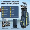 Costway 12 Pieces Men's Complete Golf Club Set Right Hand 460CC #1 Driver & #3 Fairway - 2 of 4