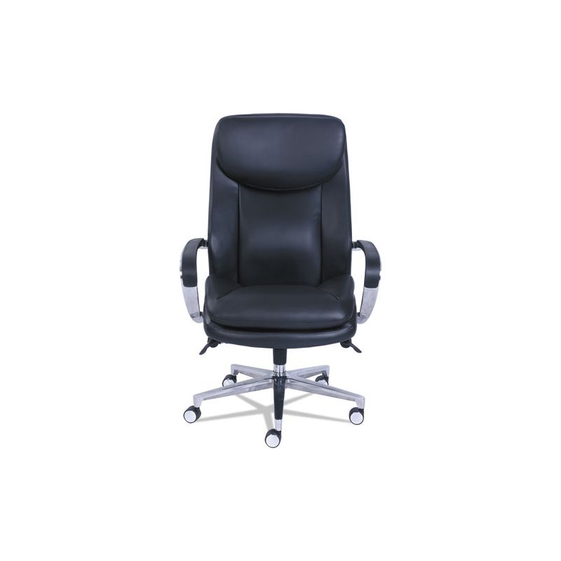La-Z-Boy Commercial 2000 Big/Tall Executive Chair, Lumbar, Supports 400 lb, 20.25" to 23.25" Seat Height, Black Seat/Back, Silver Base, 4 of 8