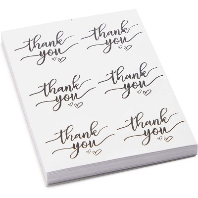 Sparkle and Bash 250 Pack 5.5 x 5.5 inches Cellophane Cookie Bags with Thank You Stickers, White Polka Dot Pattern