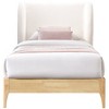 Meridian Furniture,Ventura Cream Polyester Fabric Twin Bed - 2 of 4