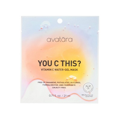 Avatara Vitamin C Water Gel Face Mask - 0.71oz