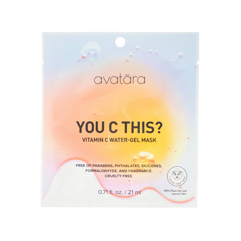 Photos - Cream / Lotion Avatara Vitamin C Water Gel Face Mask - 0.71 fl oz 