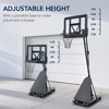 Best Choice Products Adjustable 4.4-10ft Basketball Hoop, Portable Goal w/Shatterproof Backboard, Ball Return - 4 of 4
