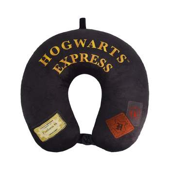 FUL Harry Potter Neck Pillow, Hogwart's Express Travel Head Pillow for Sleep in Airplane or Car, Black