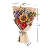 DIY 3D Wood Puzzle 5 Pack Flower Bouquet - 4 of 4