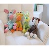 Mocamel Durable Chew Toy - Multi-Color Plush Animals with Textured Grip & Squeak for Dogs & Cats - 3 of 3