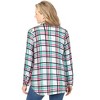 Woman Within Women's Plus Size Classic Flannel Shirt - image 3 of 4