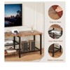 Vintage TV Stand with LED Lights - For 55/65/75" TVs, 67" Large Entertainment Center with Power Outlets - 4 of 4