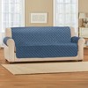 Collections Etc Soft Velvet Waterproof Quilted Furniture Cover - 2 of 3