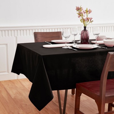 Solino Home Cotton and Linen Plain Tablecloth | Dru