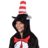 Seven Times Six Dr. Seuss The Cat in the Hat Kigurumi Union Suit Costume Pajama Black - 4 of 4