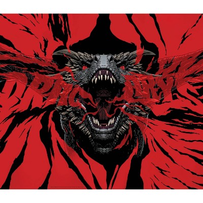 Game of Thrones Dragon Kids' Tapestry Black/Red - RoomMates: Polyester Self-Adhesive Wall Mural, Animal Icon, 60x52