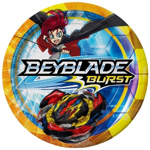 Treasures Gifted BEYBLADE Plates 9in - BEYBLADE Party Supplies - 24 Pack - 1 of 4
