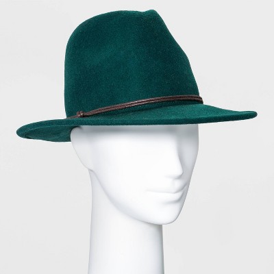 Women's Felt Fedora Hat - Universal Thread™ Green