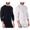 Alpine Swiss Mens Thermal Long Sleeve Top Underwear Crew Neck Shirt Waffle Knit Henley Base Layer - 4 of 4