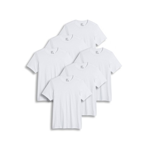 Jockey Men's Classic Crew Neck T-shirt - 6 Pack 2xl White : Target