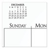 Business Monthly Wall Calendar, 15 x 12, White/Black Sheets, 12-Month (Jan to Dec): 2025 - 3 of 4
