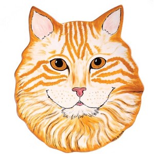 Pavilion Gift Company - Julius - Orange Tabby - 11.5" Cat Plate - Dining Plates - 1 of 3