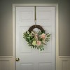 18" Bunny and Leafy Floral Hanging Wreath - National Tree Company - 2 of 4