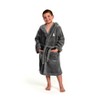 Linum Kids 100% Polyester SUPER PLUSH Double Brushed Hooded Bathrobe - 2 of 4