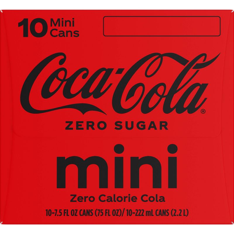 Coca-Cola Zero Sugar - 10pk/7.5 fl oz Mini-Cans, 4 of 7
