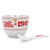 Silver Buffalo Sanrio Hello Kitty x Nissin 20-Ounce Ramen Bowl With Chopsticks and Spoon - 2 of 4